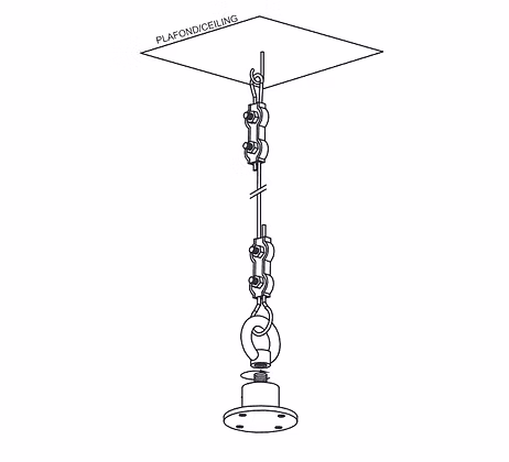 Elipson W35 Ceiling Mount – Tavan Montaj Aksesuarı - Tekne Ses Sistemi