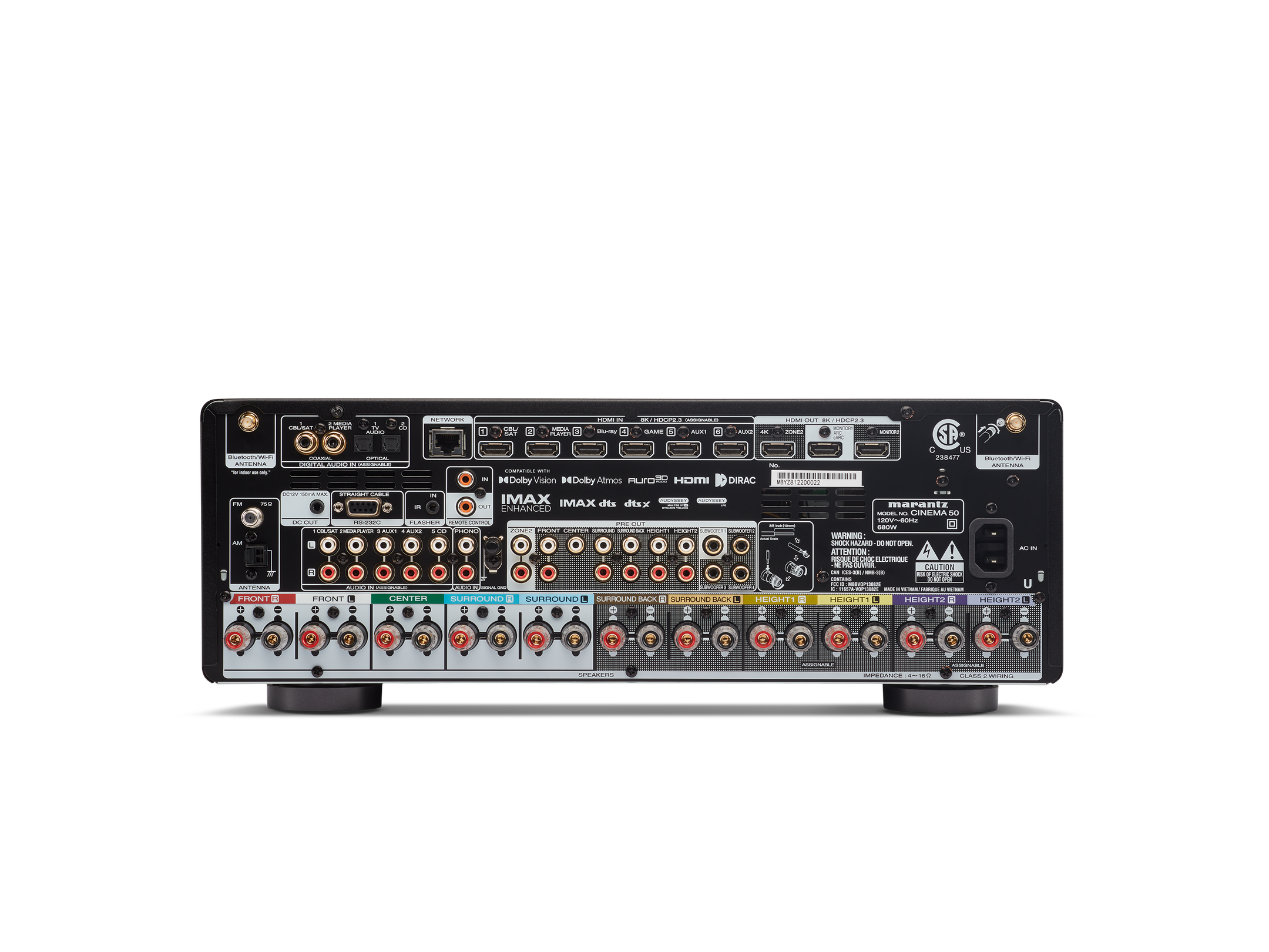 Marantz CINEMA 50 – Referans 9.4 Kanal AV Receiver - Tekne Ses Sistemi