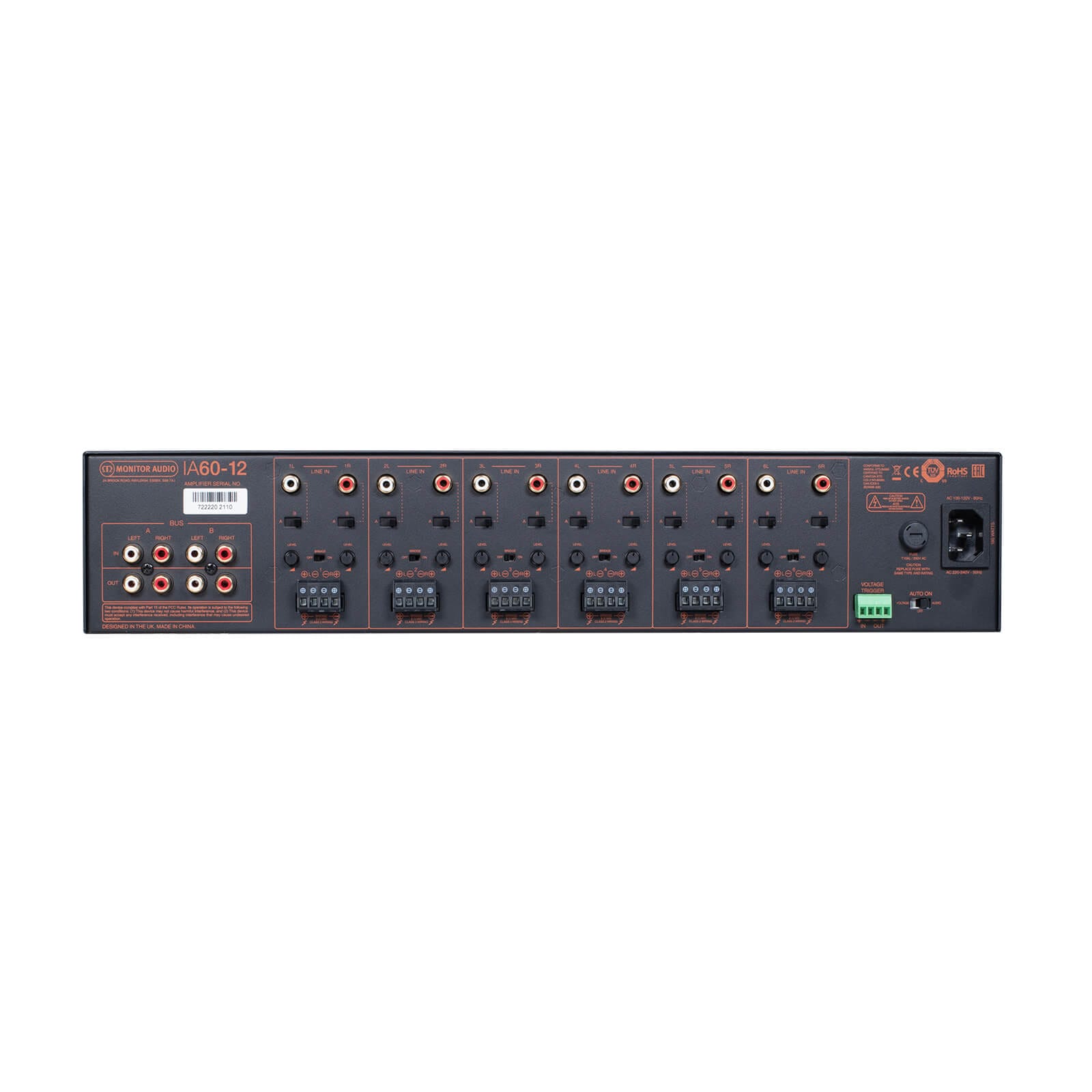 Monitor Audio IA60-12 – 12 Kanal Custom Install Amplifikatör - Tekne Ses Sistemi