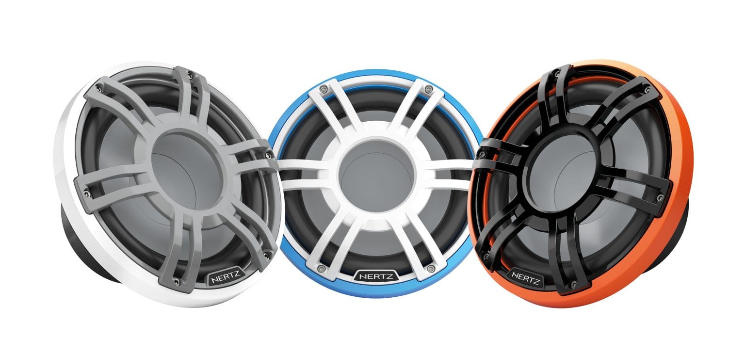 HERTZ HMS 10 S4-LD-G1 – Marine Subwoofer (10 inç, Gri, LED) - Tekne Ses Sistemi
