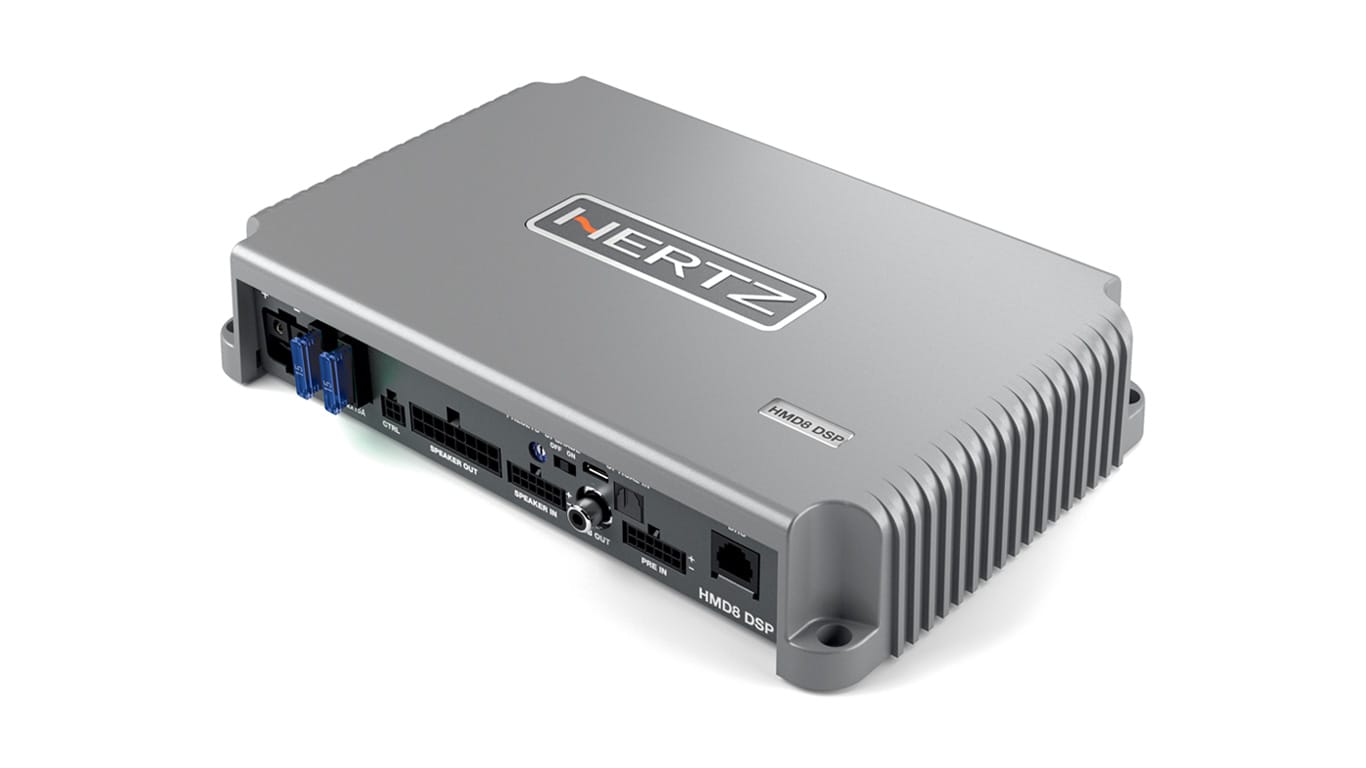 Hertz HMD8 DSP 24V – Marine 8-Kanallı DSP Amplifikatör (24 V) - Tekne Ses Sistemi