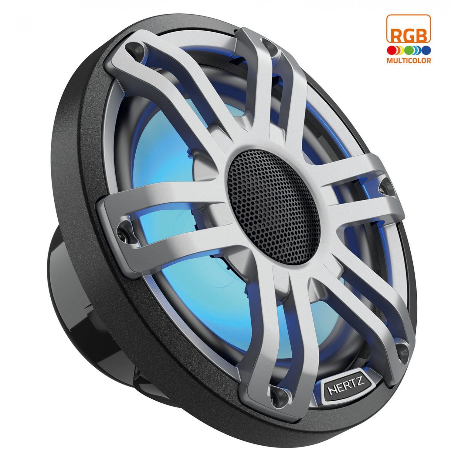 HERTZ HMX 6.5 S-LD-G – Marine LED Koaksiyel Hoparlör (6.5 inç, Gri) - Tekne Ses Sistemi