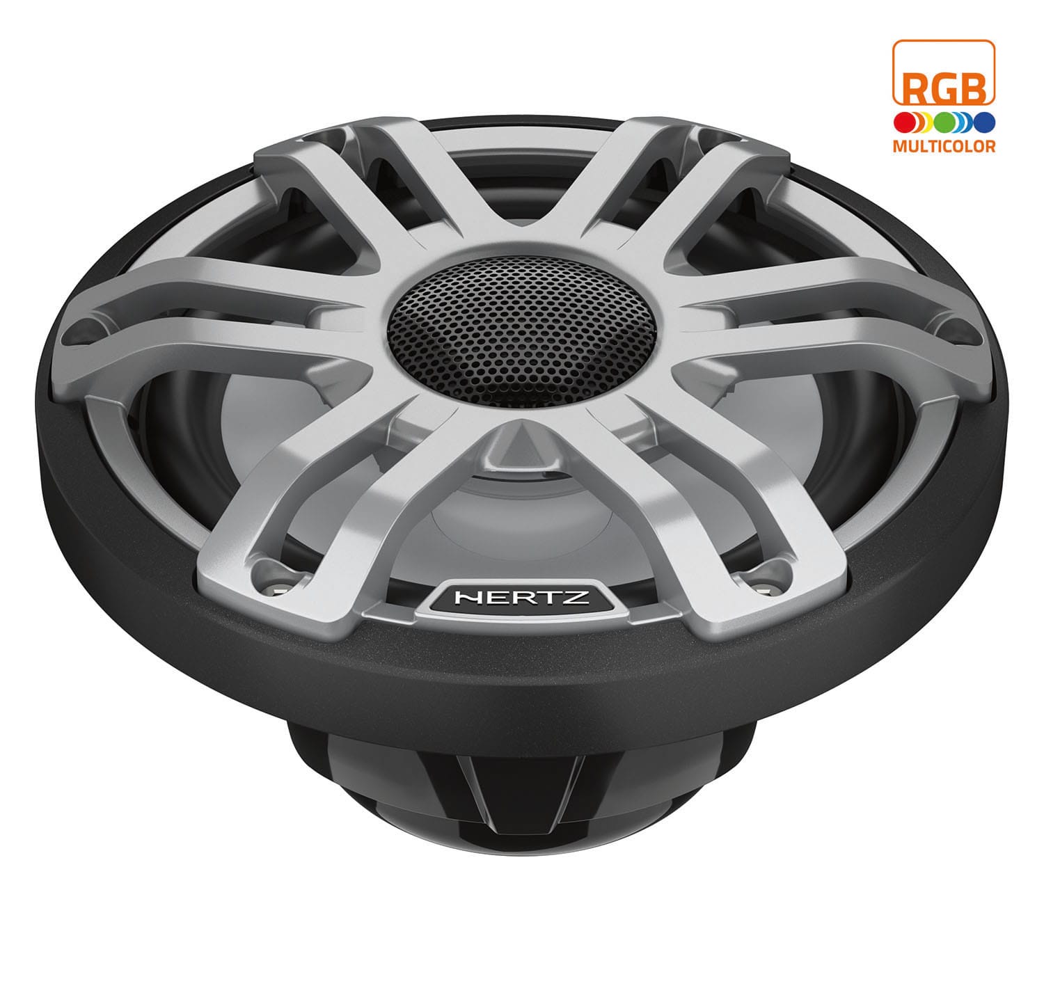 HERTZ HMX 6.5 S-LD-G – Marine LED Koaksiyel Hoparlör (6.5 inç, Gri) - Tekne Ses Sistemi